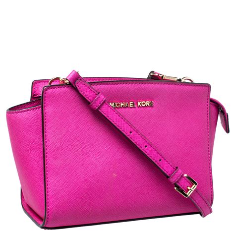 michael kors flap top bag with hot pink trim|Michael Kors Hot Pink Bag .